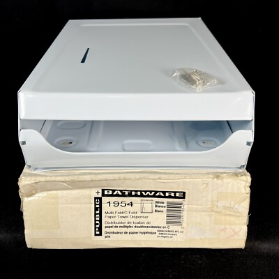 MASCO Franklin Brass 1954 Metal Paper Towel Dispenser White Multi Fold CFold NEW