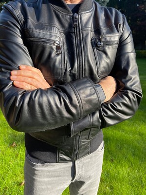 DOLCE GABBANA MEN's LEATHER JACKET | eBay