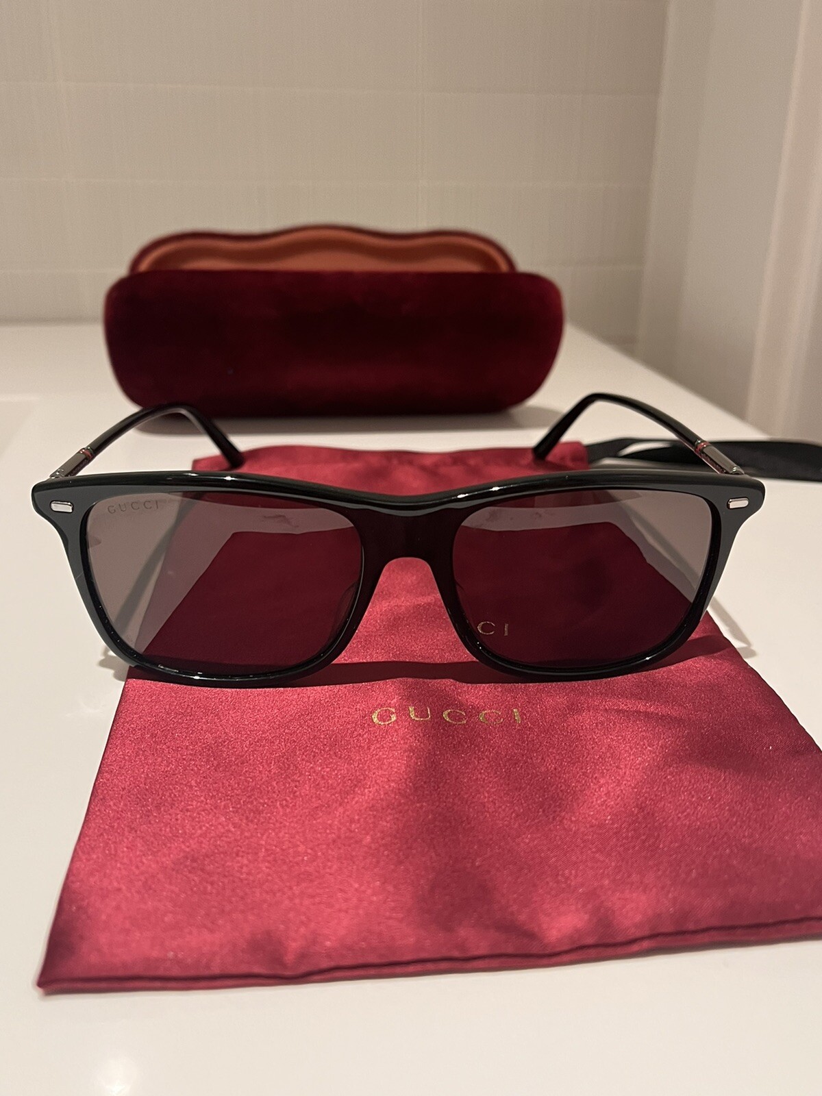 Gucci Sunglasses  Rectangular rounded side Shape … - image 5