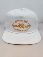 Vtg USA MADE Ruby Hill Mine Home Stake Trucker Hat Strapback Dad Cap Vintage