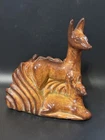 Vintage Niloak Pottery Ozark Mother And Baby Deer Planter