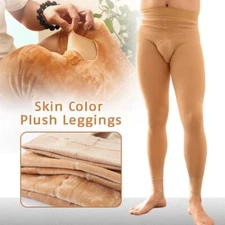 Men's Thick Stockings Keep Warm Pantyhose Stretch Tights Long Johns Skinny Pants