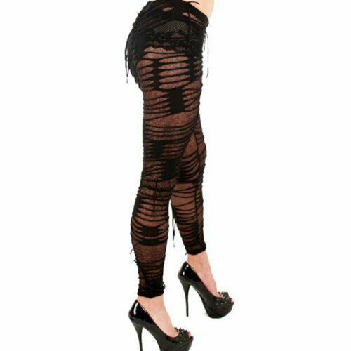 Lote de 12 Prs Leggings Transparentes Negro Flecos Mujeres Ropa de club nocturno Yoga Ajustado ceñido al cuerpo S M L - Imagen 1 de 11
