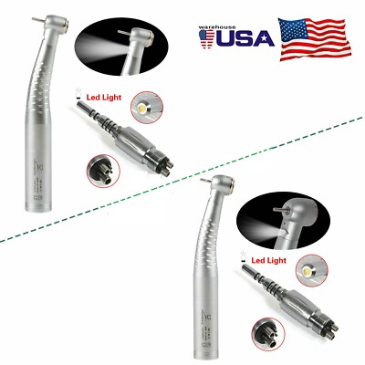 Dentista Dental High Speed Fiber Optic Handpiece / LED E-generator Coupler 4Hole