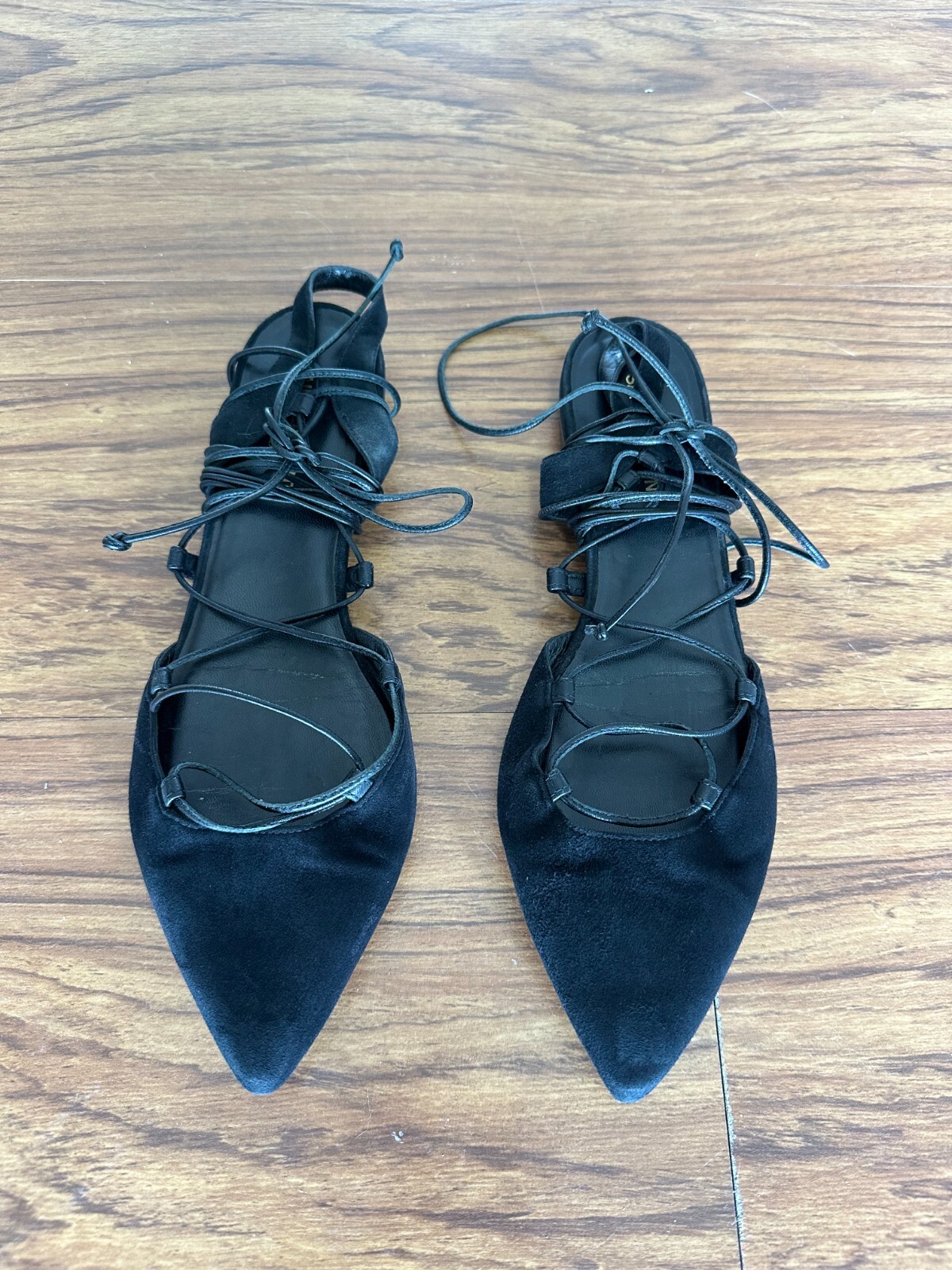 Ballerine donna Saint Laurent scamosciate stampate D'Orsay taglia:39 EU