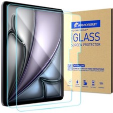  2-Pack Armorsuit MilitaryShield Tempered Glass for Apple iPad M3 11" 2025 