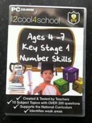 ages 4-7 key stage 1 number skills 2000/ME/XP/Vista New Free UK P&P Top-quality