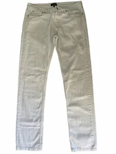 APC Rue Madame Paris Faded Grey/White Button Fly Jeans W32 L33 VGC PB35*