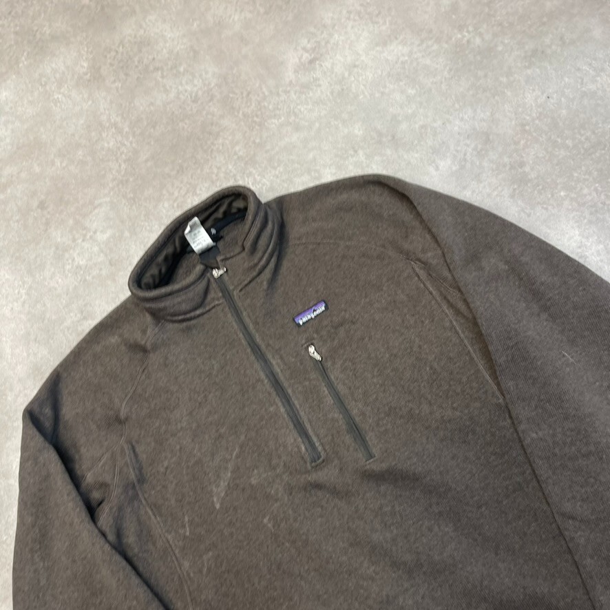 Patagonia Better Sweater Fleece Mens XL Y2K Half Zip Jacket, Brown image 3