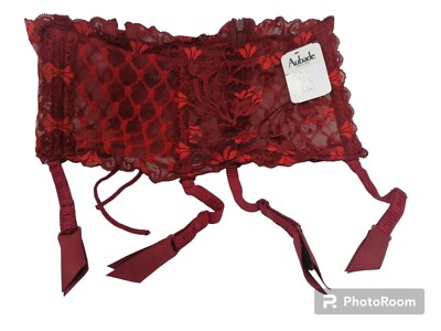 Aubade Taillengurtel Strumpfgurtel Hüftgurt Model Diable 3152 Rot Grösse L