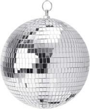 NEW 8 INCH MIRRORED GLASS DISCO BALL