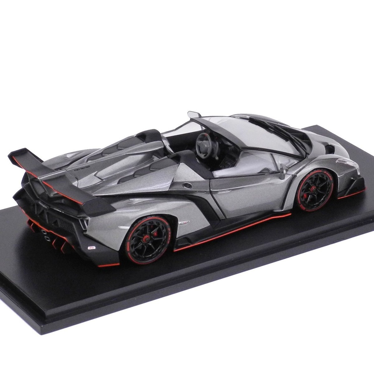 Kyosho 1/43 Nissan Lamborghini Veneno Roadster Gray Red Line