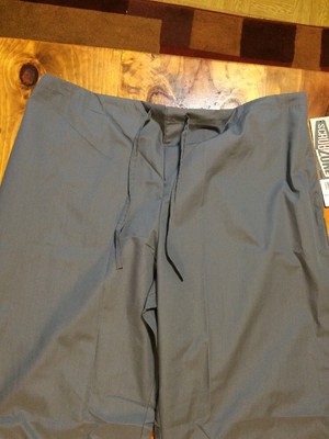 NWT New Gray Scrub Zone 83222 Women's Flare Leg Scrub Bottom Size