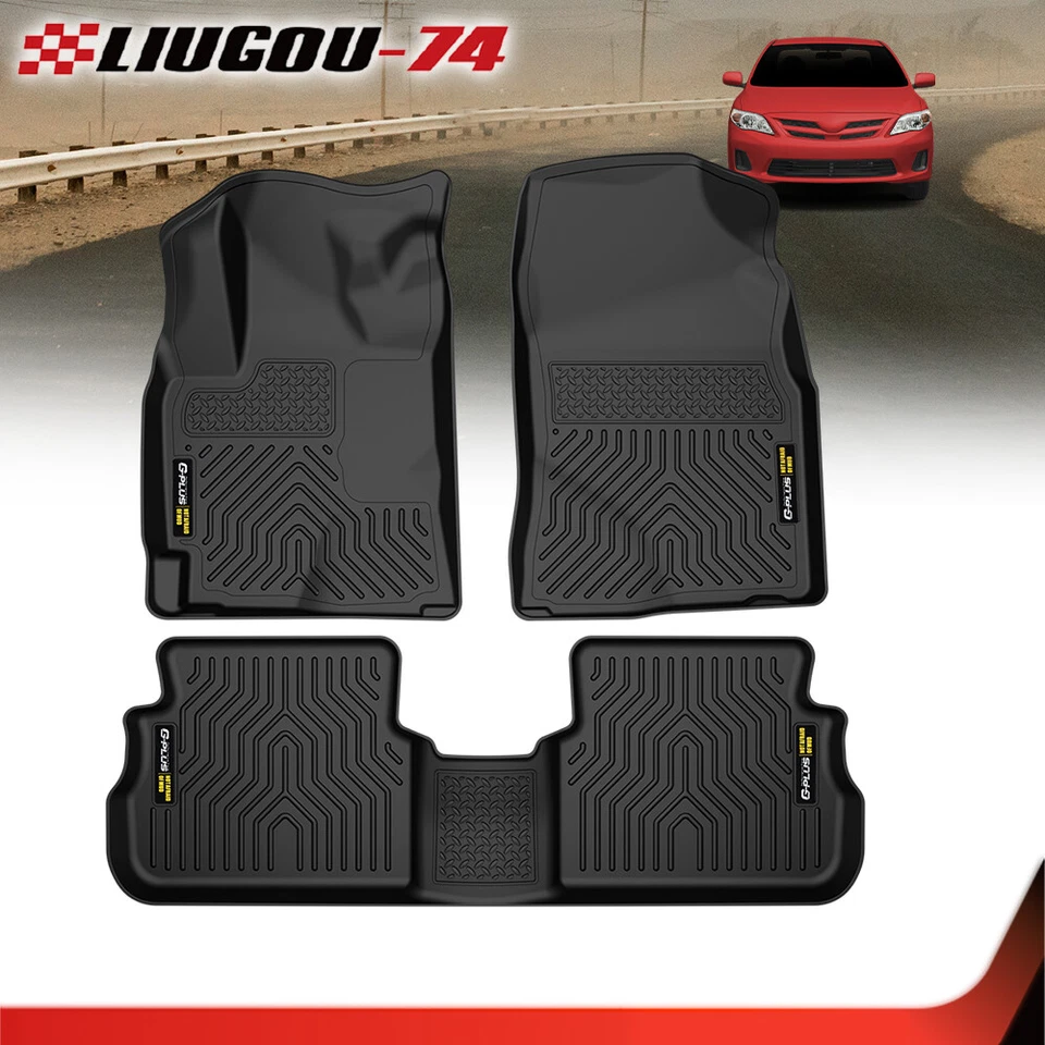 Fit For 09-13 Toyota Corolla/matrix 98531 TPE All-weather Floor Mats 2 Row Liner Foto 2 de 4
