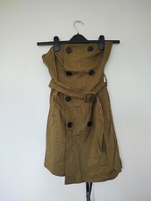 Pretty Little Thing Petite Khaki Bandeau Dress BNWT