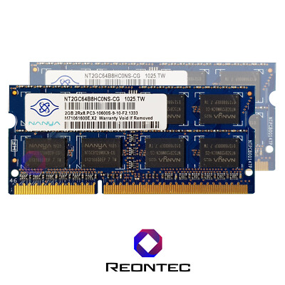 2GB LAPTOP RAM Nanya PC3 - 10600S DDR3 NT2GC64B8HC0NS-CG