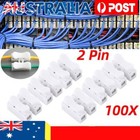<!--F#f_0-->100X 2 Pin Push Quick Wire Cable Connector 220V-10A Wiring TerminalS Spring CH-2<!--F/-->