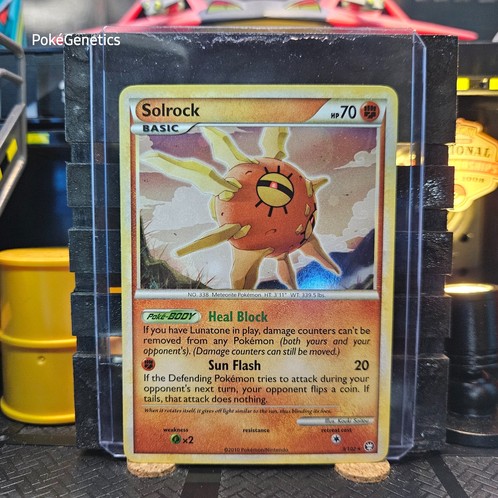 Solrock Triumphant Holo Pokémon TCG 9/102 HeartGold & SoulSilver Rare