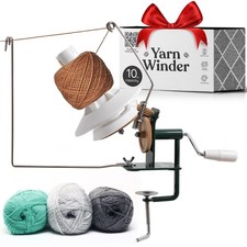 Wofaro - Large Capacity Yarn Ball Winder  Spinner. Large, dark green