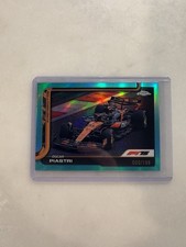 2025 Topps Chrome Formula 1 F1 Oscar Piastri Aqua Refractor /199