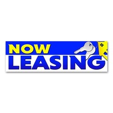 Now Leasing Vinyl Banner with Optional Sizes (Made in the USA)