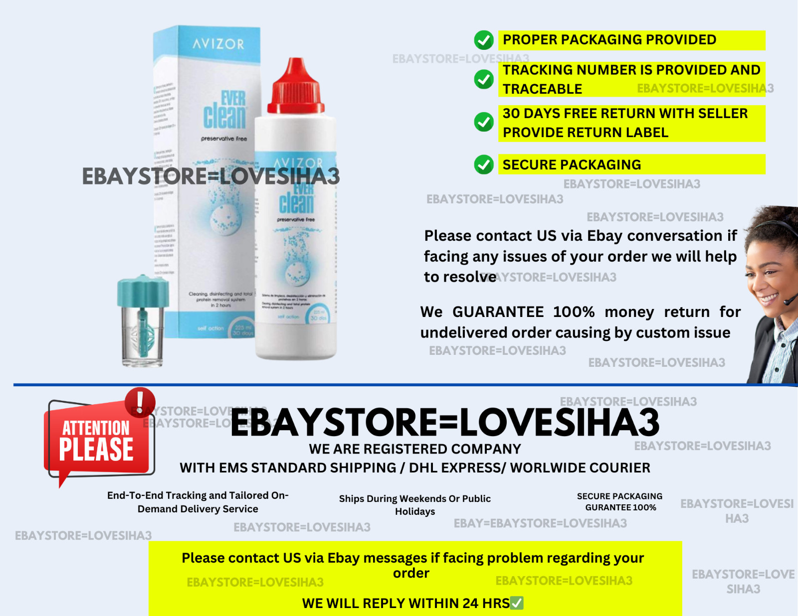 Avizor Ever Clean 225ml | Hydrogen Peroxide Lens Solution