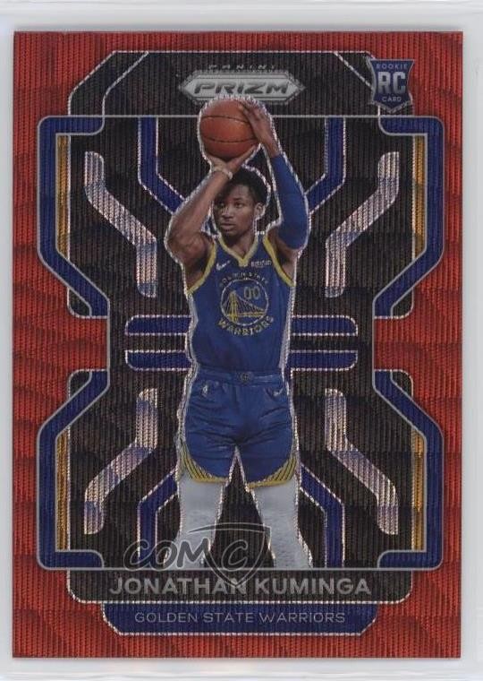 2021-22 Panini Prizm Ruby Wave Prizm Jonathan Kuminga #307 Rookie RC 2w0