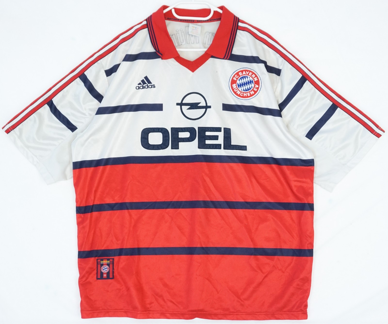 Vintage Adidas Munchen Bayern 1998 Official Fan Club Jersey Men's Size 2XL