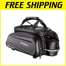 40L Waterproof Bike Rack Bag with Reflectors & Rain Cover