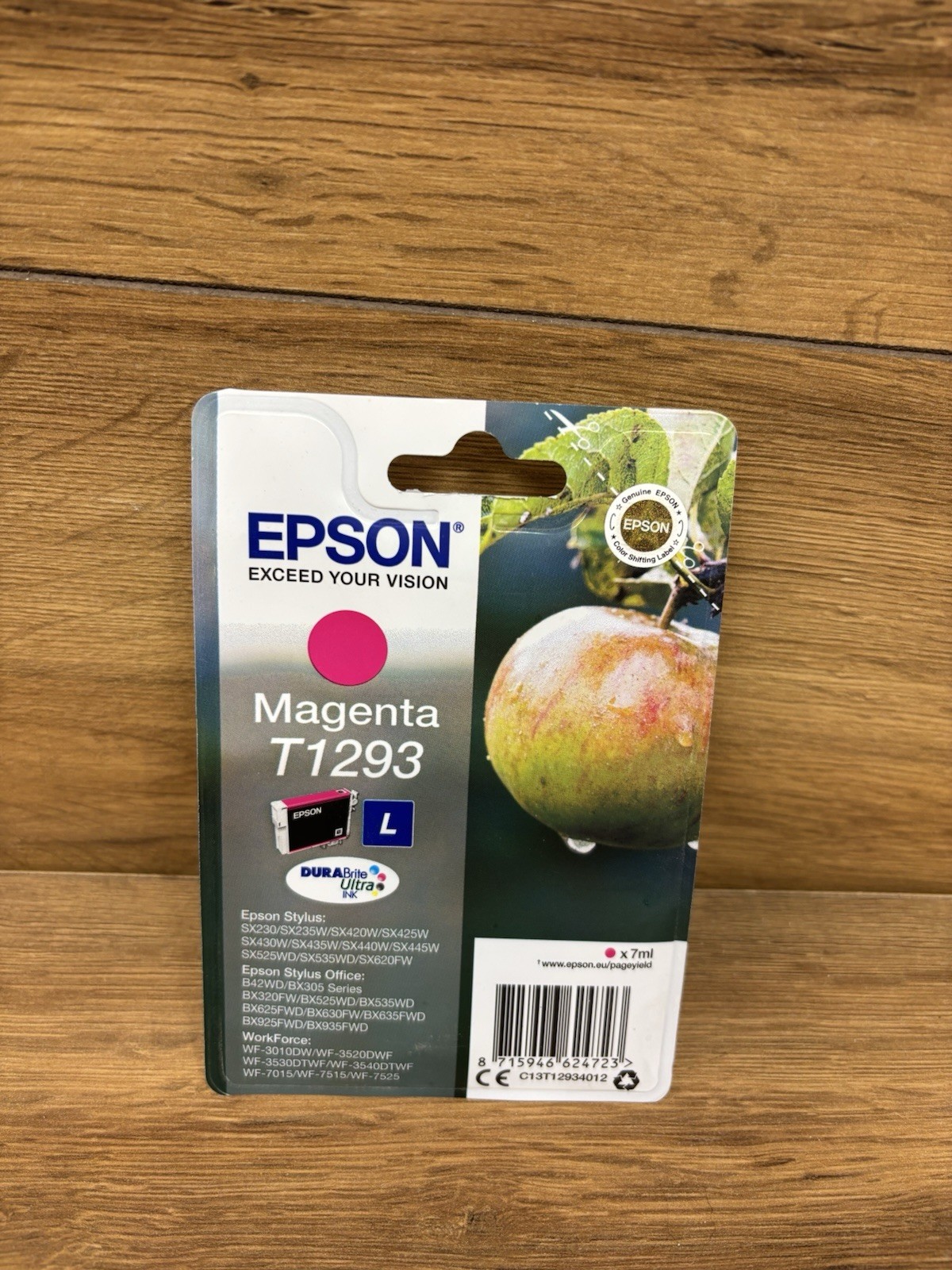 GENUINE AUTHENTIC EPSON T1293 MAGENTA INK CARTRIDGE C13T12934012 bx1