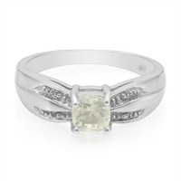 Cavill Silberring 0,44Ct WeißEr Topas 925 Sterlingsilber Damenring Elegant