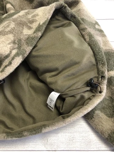 Cabela's Jacket Mens Medium Green Camo Fleece Full Zip Lined Hunting Outdoor image 6