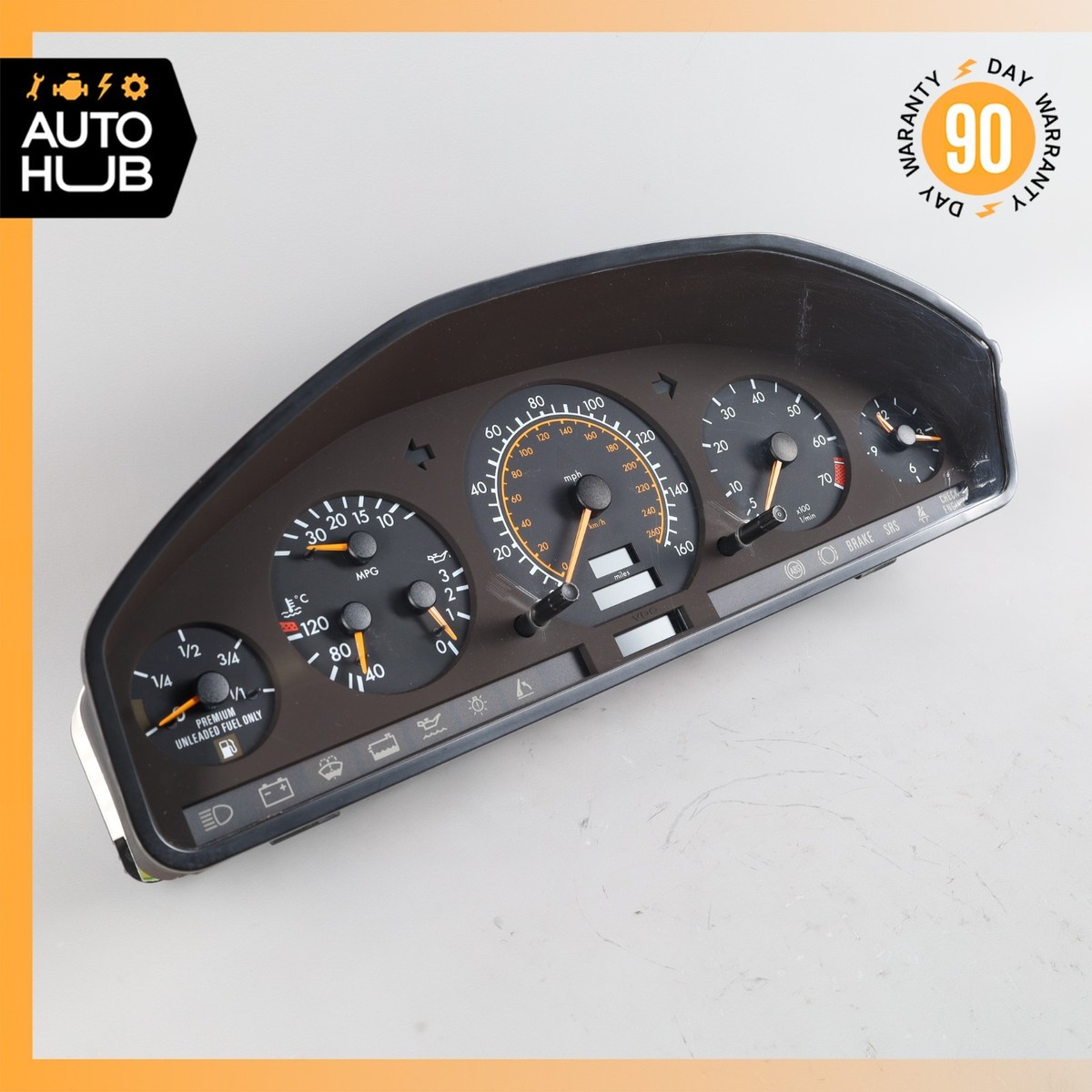 1994 Mercedes R129 SL320 Instrument Cluster Speedometer 1295403148