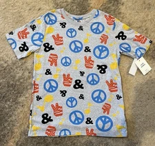 Junk Food x Lyric Culture Limited Collab Youth Tee Size Large “Love Songs” Peace