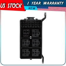 ?12-Slot Fuse Holder Block Relay Box With Metallic Pins 6 Relays 6 ATC ATO Fuses