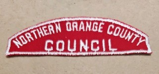 NORTHERN ORANGE COUNTY COUNCIL Red & White Council Strip RWS CSP