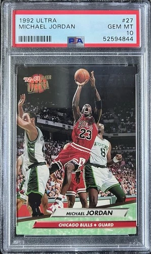1992 Fleer Ultra #27 Michael Jordan Chicago Bulls HOF GOAT PSA 10 GEM MINT