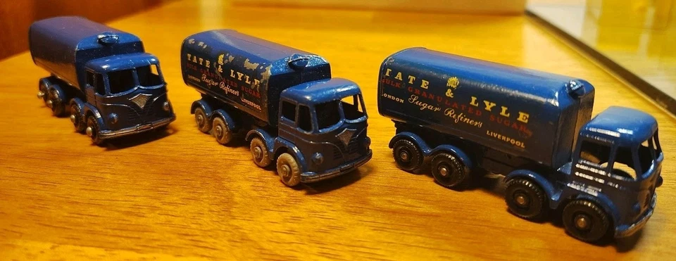 Lot Of 3 Vintage Lesney Matchbox #10 Sugar Container Truck 1961 - Image 3 of 4