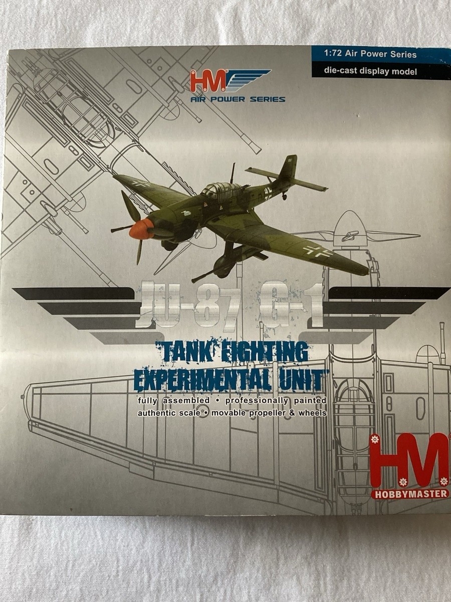 HOBBY MASTER ホビーマスター 1/72 JU-87 G-1 WW2 🇩🇪 Hobby Masters 1/72 Luftwaffe JU-87 G1-Tank Fighting
