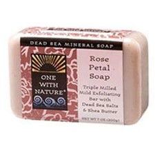 Dead Sea Mineral Bar Soap Rose Petal 7 Oz