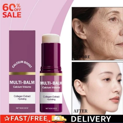 MARKENLOS Calcium Boost MULTI-BALM Calcium Volume Collagen Extract Hydr ating Stick 9G