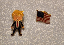 Happy Trump pin set. IN STOCK  SHIPS NOW 