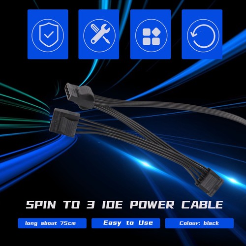 5Pin 1 Bis 3 Peripherie 4 Pin Molex Ide 5P Netzteil Versorgung Kabel für C7225 - Bild 7 von 7