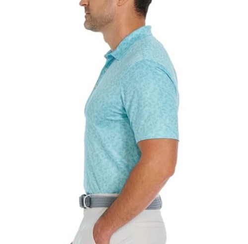 Greg Norman ML75 PlayDry Polo Shirt, Color Green, Size S, Golf, Moisture Wicking - Picture 3 of 4