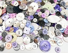 Mother of Pearl Shell Buttons: 10-35mm 1/2 lb appx 300 buttons 