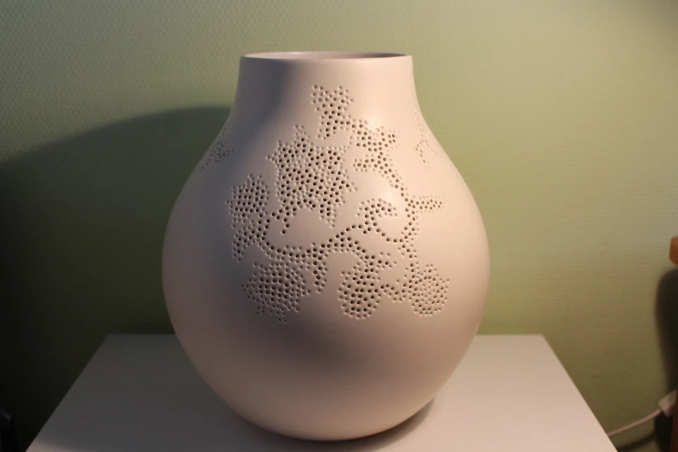 Ikea 2005 große Asia cremefarben Vase PS Jonsberg von Hella Jongerius limitiert