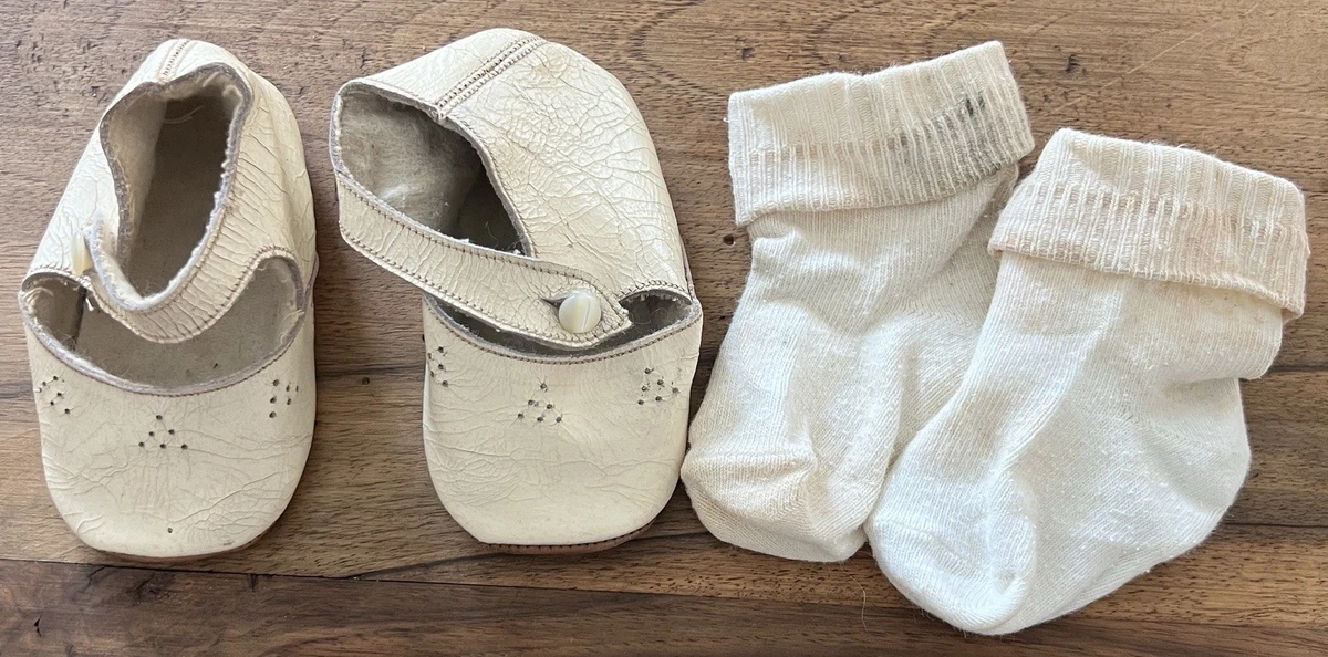 Chaussures Anciennes Pour Poupée – Vintage – Occasion