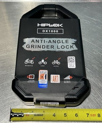 Hiplok DX1000 U-Lock Bike Loc, Black