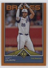 2024 Transcendent Collection Icons Chrome Orange Refractor 21/25 Matt Olson 0p4n