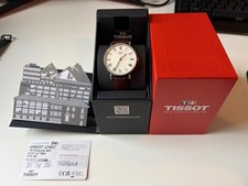 Tissot Everytime Quartz Swiss Watch Stainless Steel Brown Leather Strap